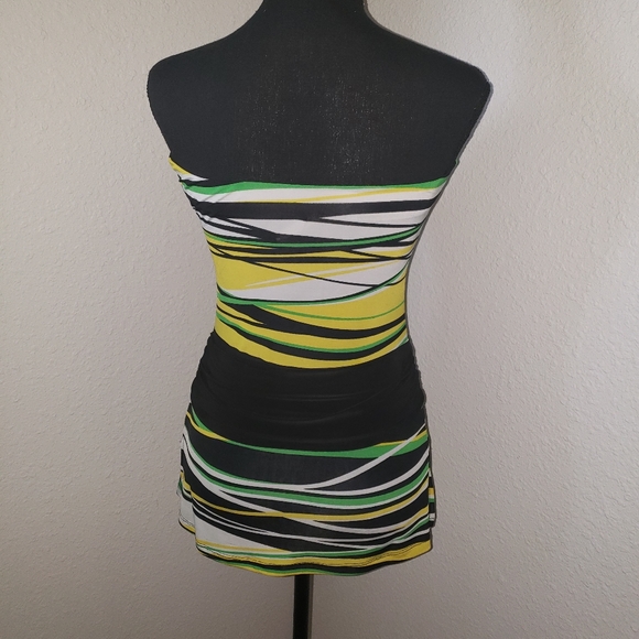 Black, Green and Gold Striped Top - Picture 8 of 8